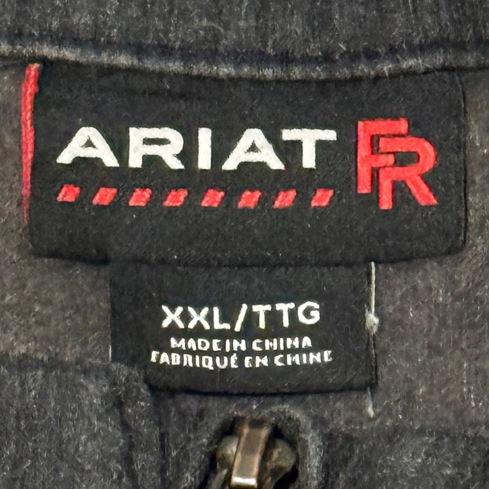 Ariat FR Mens XXL Black Flame Resistant Work Jacket CAT 3 NFPA 2112 Full Zip - Picture 3 of 11